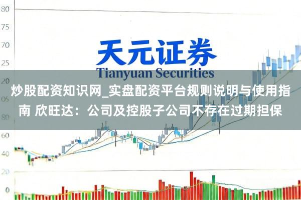 炒股配资知识网_实盘配资平台规则说明与使用指南 欣旺达：公司及控股子公司不存在过期担保