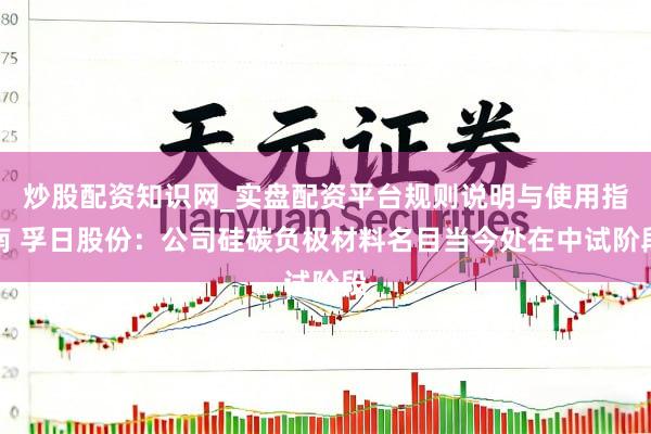 炒股配资知识网_实盘配资平台规则说明与使用指南 孚日股份：公司硅碳负极材料名目当今处在中试阶段