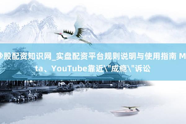 炒股配资知识网_实盘配资平台规则说明与使用指南 Meta、YouTube靠近＂成瘾＂诉讼