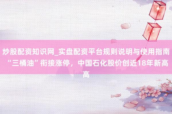 炒股配资知识网_实盘配资平台规则说明与使用指南 “三桶油”衔接涨停，中国石化股价创近18年新高