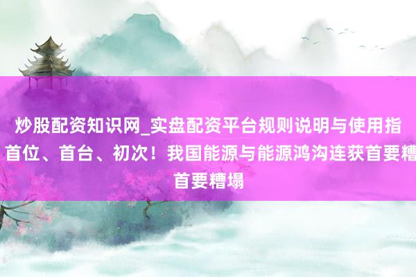 炒股配资知识网_实盘配资平台规则说明与使用指南 首位、首台、初次！我国能源与能源鸿沟连获首要糟塌
