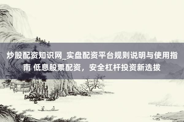 炒股配资知识网_实盘配资平台规则说明与使用指南 低息股票配资，安全杠杆投资新选拔