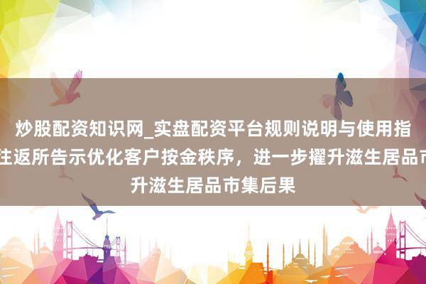 炒股配资知识网_实盘配资平台规则说明与使用指南 香港往返所告示优化客户按金秩序，进一步擢升滋生居品市集后果