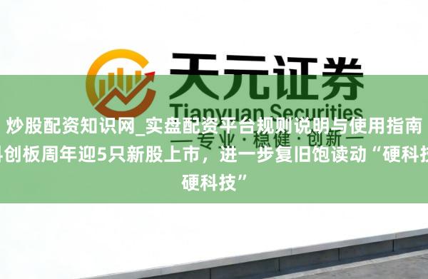 炒股配资知识网_实盘配资平台规则说明与使用指南 科创板周年迎5只新股上市，进一步复旧饱读动“硬科技”